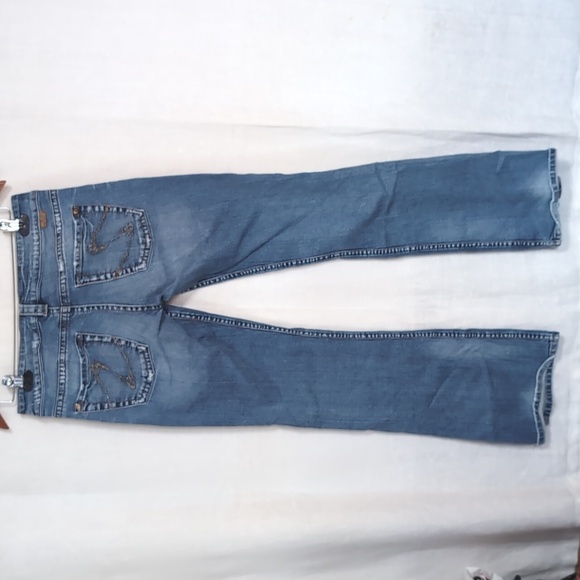 Silver Jean Co Twisted Bootcut Jeans Y2K Midrise Size 29/33 - Picture 3 of 6